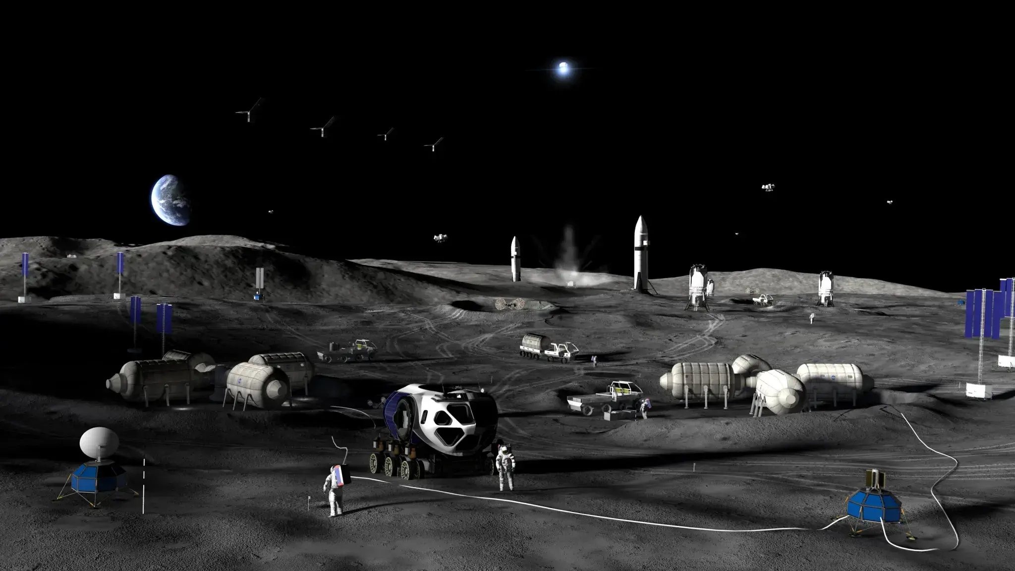 NASA更新月球基地探测车、着陆器及任务进展
