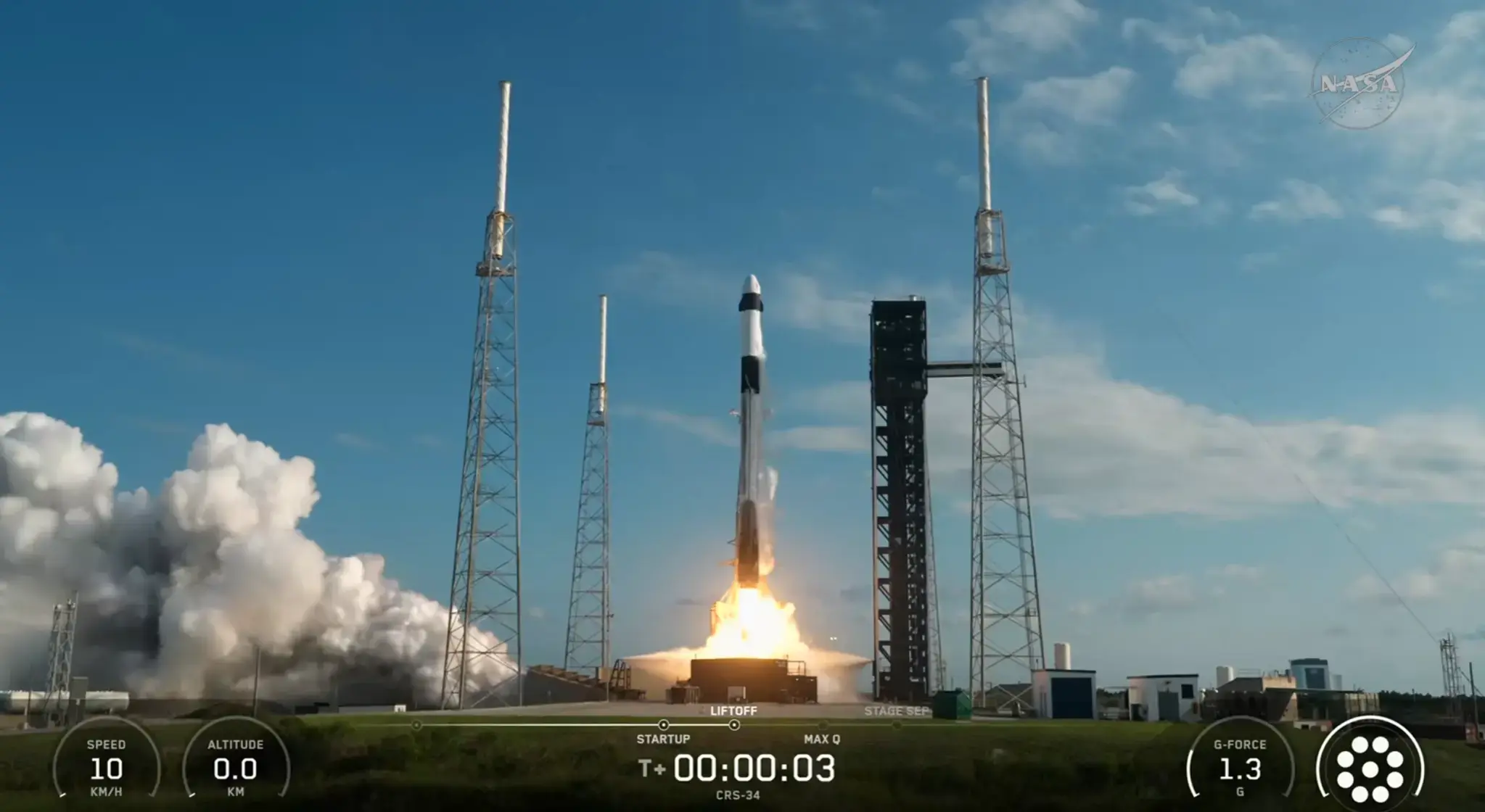 NASA 科学,第 34 次 SpaceX 任务向空间站的货运发射